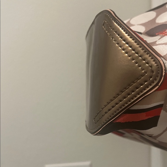 Coach Dot and Stripe Tote - Brown and Red - Picture 8 of 8